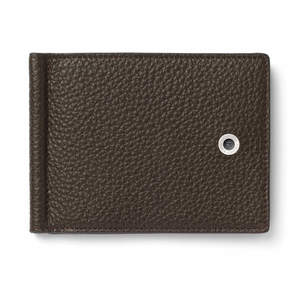 Dark Brown Graf von Faber-Castell Credit Card Holder with Money Clip - 1