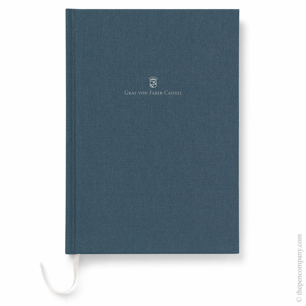 The Graf von Faber-Castell linen notebook in Night Blue