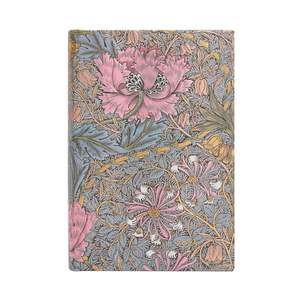 Paperblanks William Morris 2025 Diary Mini Morris Pink Honeysuckle Day-to-View - 1