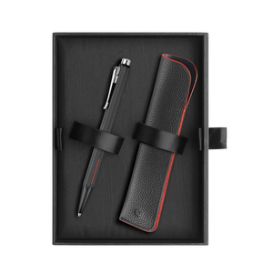 Caran d'Ache Ecridor Ballpoint Pen & Leather Case Set