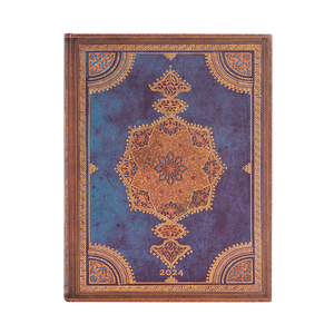 Paperblanks Safavid Binding Art 2024 Diary Ultra Safavid Indigo Teacher's Planner - 1