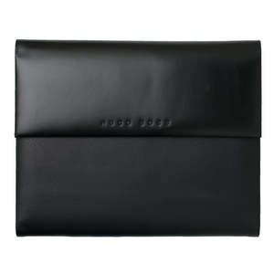 Black A5 Hugo Boss Caption Contrast Conference Folder - 1