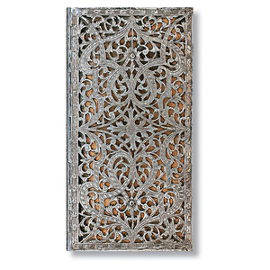 Slim Paperblanks Silver Filigree Natural Address Book - 1