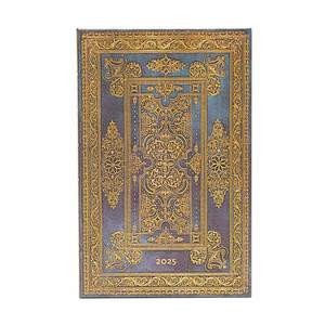 Paperblanks Luxe Design 2025 Diary Maxi Blue Luxe Horizontal Week-to-View - 1