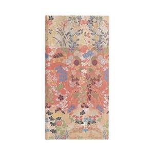 Paperblanks Japanese Kimono 2025 Diary Slim Kara-ori Horizontal Week-to-View - 1