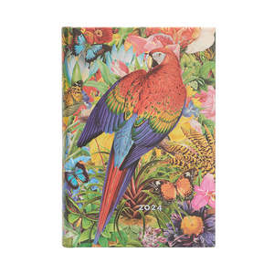 Paperblanks Nature Montages 2024 Diary Mini Tropical Garden Day-to-View - 1